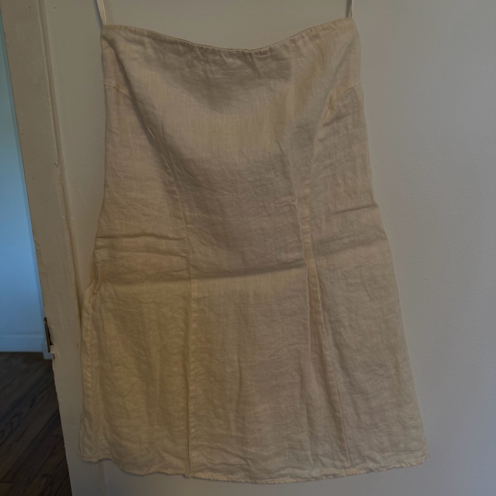 DISSH Daphne Butter Linen Mini Dress
